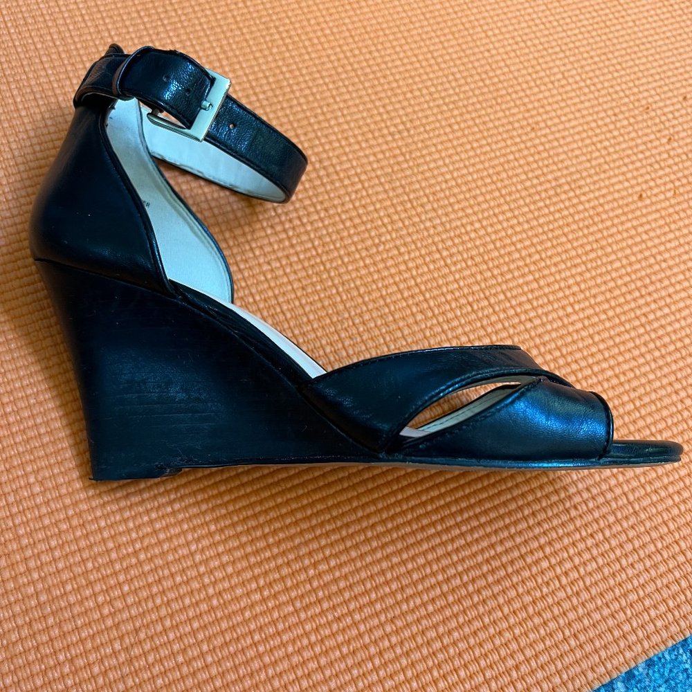 Nine West Leather Wedge Sandal